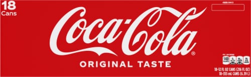 Coca-Cola® Original Cola Soda Cans Perspective: top