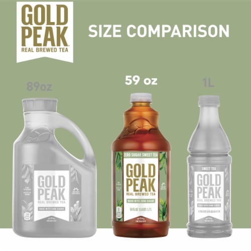 Gold Peak Zero Sugar Sweet Tea Perspective: top