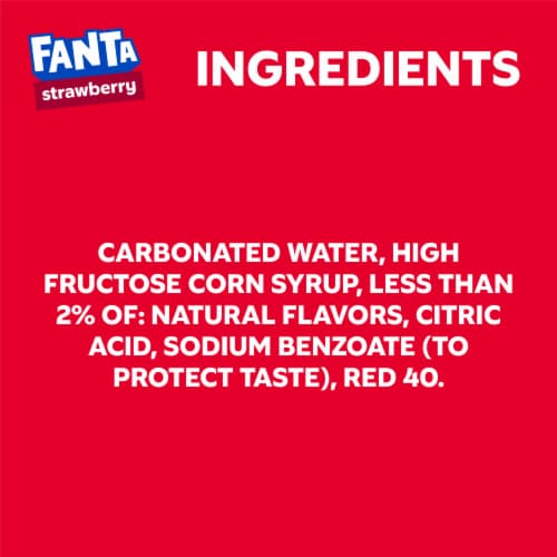 Fanta® Strawberry Soda Bottles Perspective: top