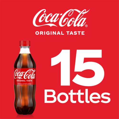 Coca-Cola Classic Soda Bottles Perspective: top