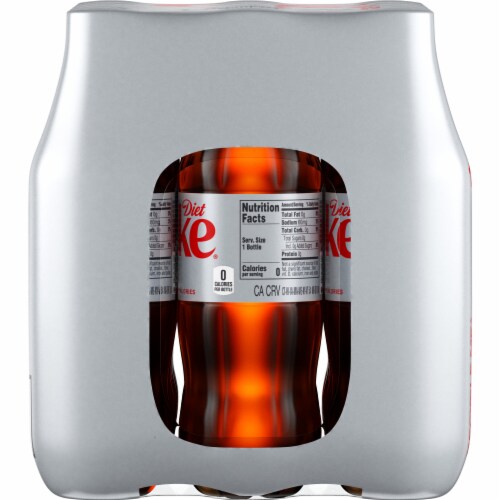 Coca-Cola Diet Coke Soda Bottles Perspective: top