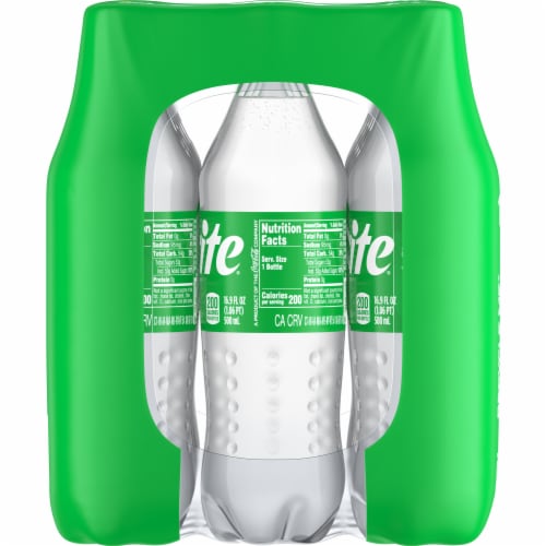Sprite® Lemon Lime Caffeine Free Soda Bottles Perspective: top