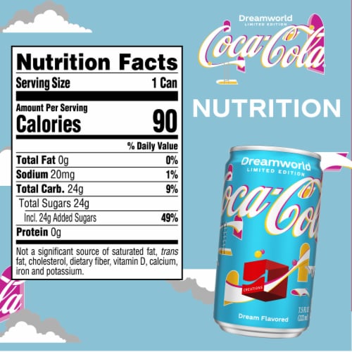 Coca-Cola® Dreamworld Soda Mini Cans Perspective: top