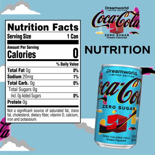 Coca-Cola® Zero Sugar Dreamworld Soda Mini Cans Perspective: top