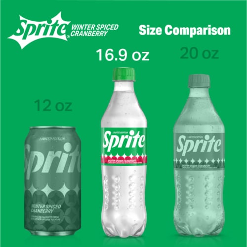 Sprite® Winter Spiced Cranberry Soda Bottles Perspective: top