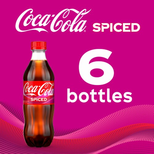Coca-Cola® Spiced Raspberry Soda Bottles Perspective: top
