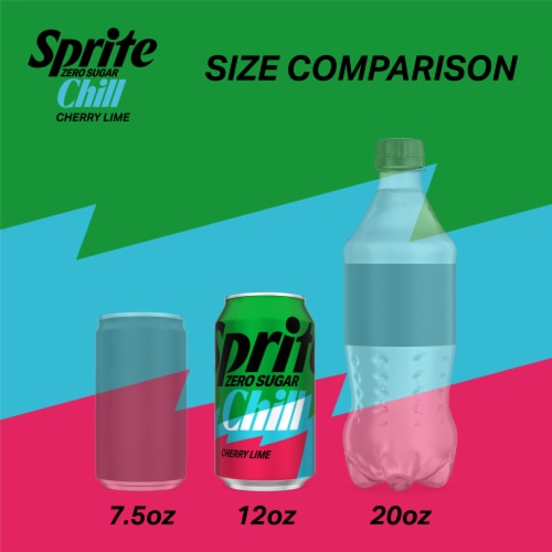 Sprite Chill Zero Sugar Cherry Lime Soda Cans, 12 pk / 12 fl Sprite Chill Zero Sugar Cherry Lime Soda Cans, 12 pk / 12 fl