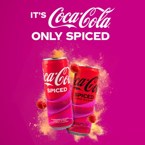 Coca-Cola® Spiced Raspberry Soda Can Perspective: top