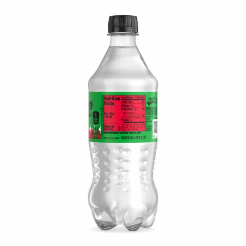 Sprite® Winter Spiced Cranberry Lemon Lime Zero Sugar Caffeine Free Soda Bottle Perspective: top