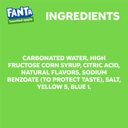 Fanta® Haunted Apple Soda Bottle Perspective: top