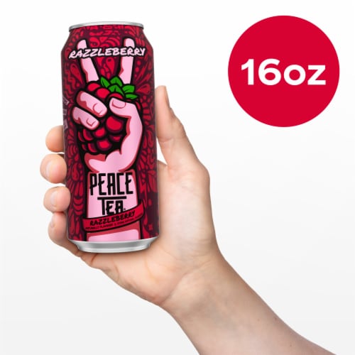 Peace Tea® Razzleberry Iced Tea Can Perspective: top