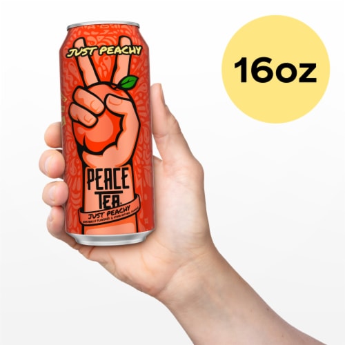 Peace Tea® Just Peachy Iced Tea Can Perspective: top