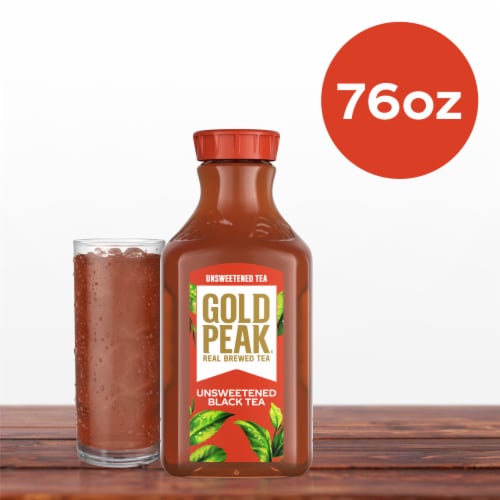 Gold Peak® Unsweetened Black Tea Bottle Perspective: top