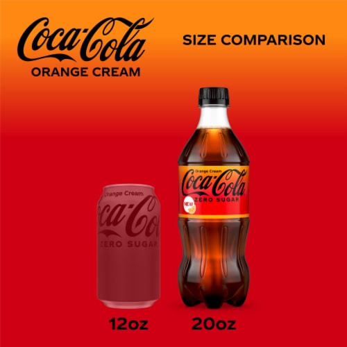 Coca-Cola® Zero Sugar Orange Cream Soda Bottle Perspective: top