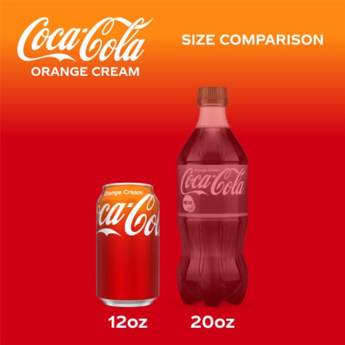 Coca-Cola® Orange Cream Soda Cans Perspective: top