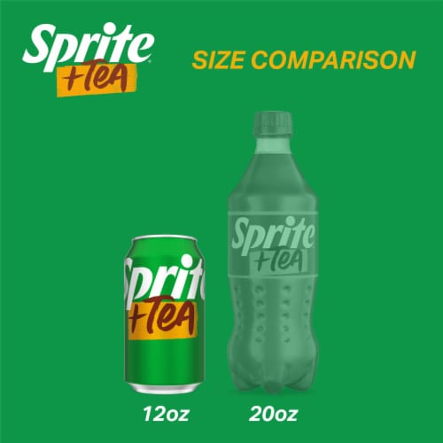 Sprite® + Tea Lemon Lime Caffeine Free Soda Cans Perspective: top