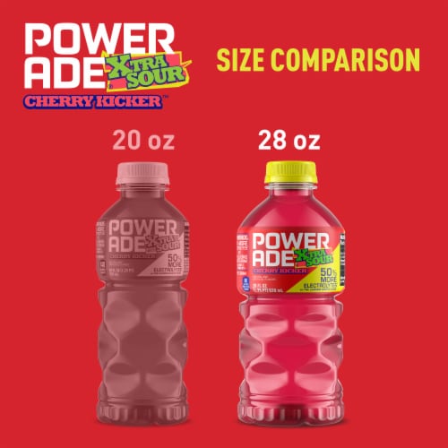 POWERADE® XTRA SOUR Cherry Kicker Sports Drink Bottle Perspective: top