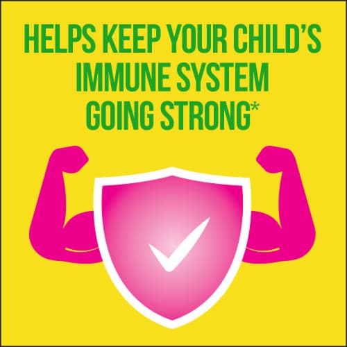 Culturelle® Kids Purely Probiotics® Bursting Berry Flavor Daily Chewable Tablets Perspective: top