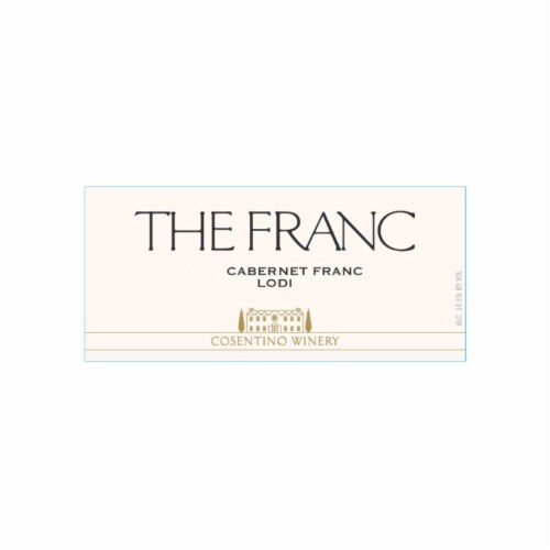 Cosentino Winery The Franc Cabernet California Red Wine Perspective: top
