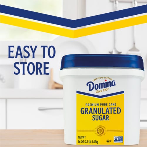 Domino Premium Pure Cane Granulated Sugar Perspective: top