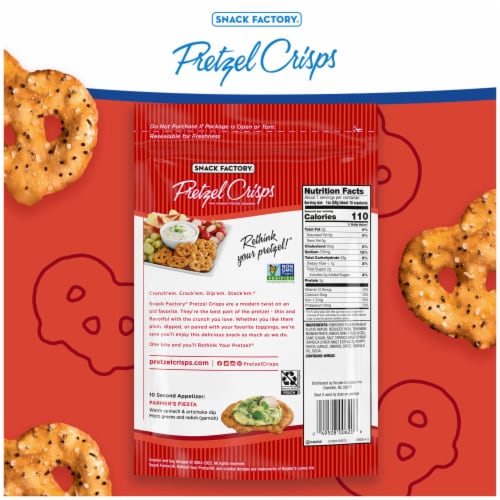 Snack Factory® Everything Pretzel Crisps Perspective: top