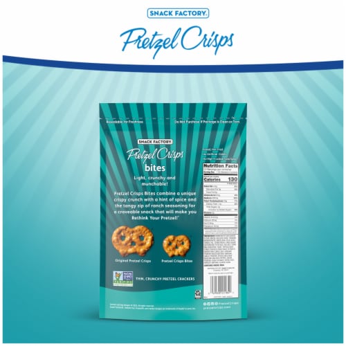 Snack Factory® Spicy Ranch Pretzel Crisps Bites Perspective: top