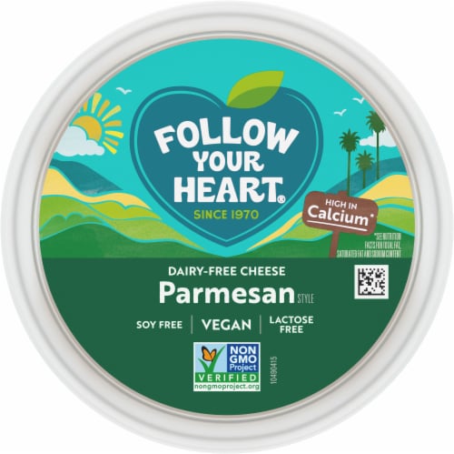 Follow Your Heart® Dairy Free Vegan Parmesan Style Shredded Cheese Perspective: top