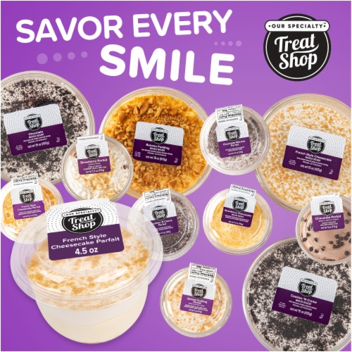 Our Specialty French Style Cheesecake Parfait Cup Perspective: top