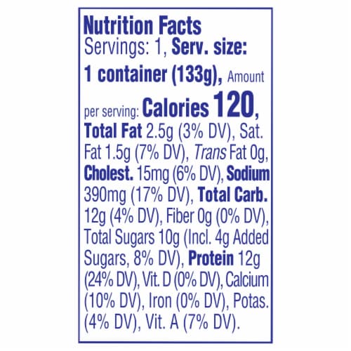 Knudsen Cottage Doubles Lowfat Cottage Cheese & Pineapple Topping with 2% Milkfat, 4.7 oz Cup Perspective: top