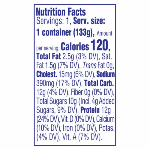Knudsen Cottage Doubles Strawberry Topping & Low Fat Cottage Cheese Cup Perspective: top