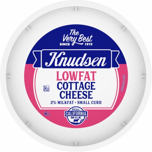 Knudsen Small Curd Low Fat Cottage Cheese Perspective: top