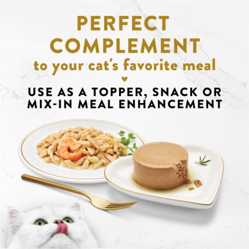 Purina Purina Fancy Feast Wet Cat Food Appetizers Ocean Fish with Shrimp Perspective: top