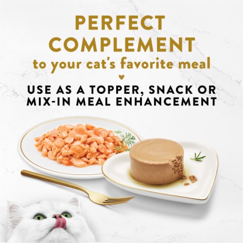 Purina Fancy Feast Appetizers Lickable Wet Cat Food Topper Wild Alaskan Salmon Appetizer Perspective: top