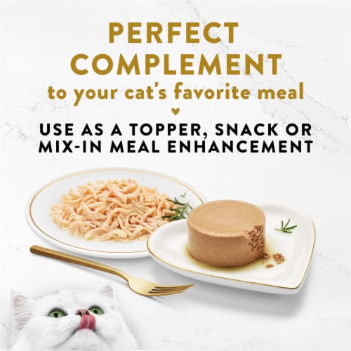 Purina Fancy Feast Appetizers Wet Cat Complement White Meat Chicken Appetizer in a Savory Tuna Broth Perspective: top