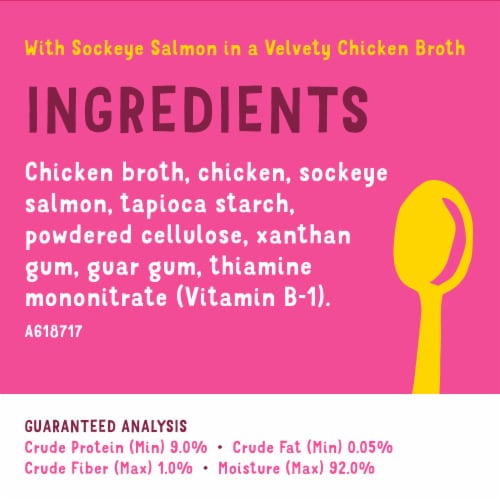 Friskies® Lil' Soups™ with Sockeye Salmon Wet Cat Food Perspective: top