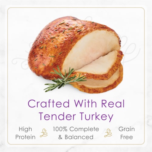 Purina Fancy Feast Gourmet Pate Wet Cat Food, Petites Tender Turkey Entree Perspective: top