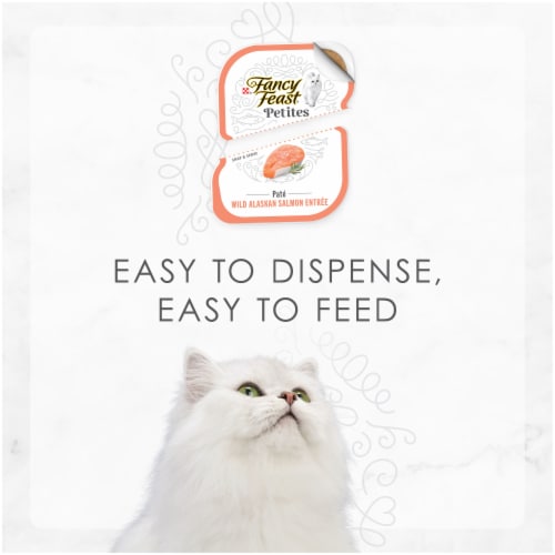 Purina Fancy Feast Petites Wet Cat Food Pate Wild Alaskan Salmon Perspective: top