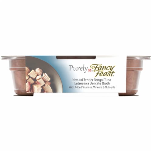 Purina Fancy Feast Purely Natural Tender Tongol Tuna Entree Wet Cat Food Perspective: top