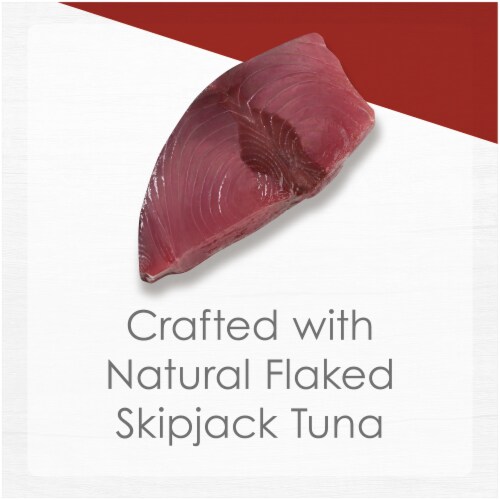 Fancy Feast® Purely® Natural Flaked Skipjack Tuna Entree in Delicate Broth Wet Cat Food Perspective: top