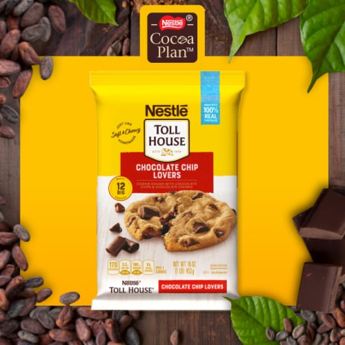 Nestle Toll House Chocolate Chip Lovers Cookie Dough Perspective: top