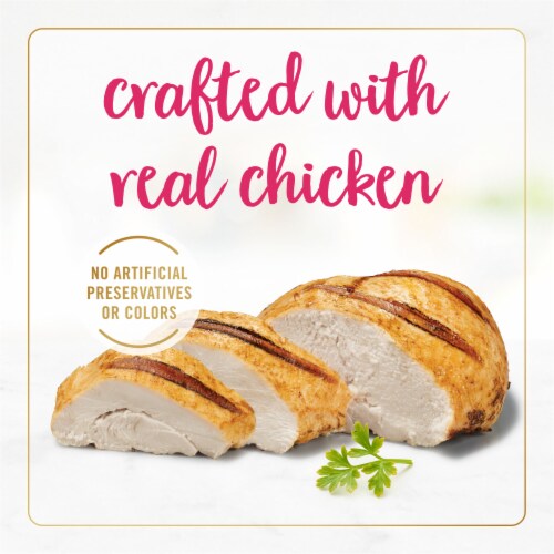 Purina Fancy Feast Sliced Wet Cat Food in Gravy Chicken Feast Perspective: top