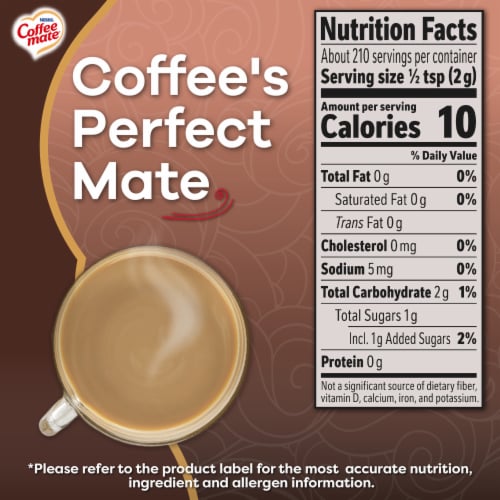 Nestle Coffee mate Chocolate Creme Powder Coffee Creamer Perspective: top