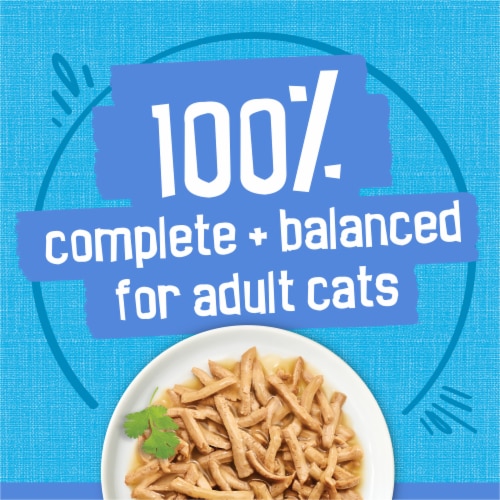 Purina® Friskies® Shreds with Ocean Whitefish & Tuna in Sauce Wet Cat Food Perspective: top
