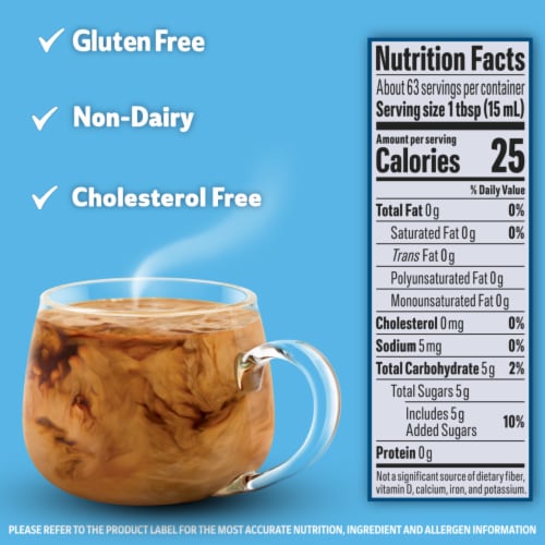 Nestle Coffee mate French Vanilla Fat Free Liquid Coffee Creamer Perspective: top