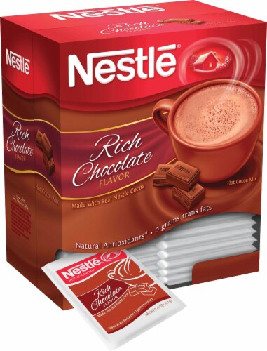 Nestlé® Hot Cocoa Mix, Rich Chocolate, .71oz, 50/box 12098978 Perspective: top