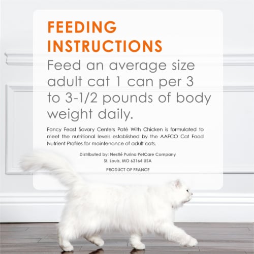 Purina Fancy Feast Savory Centers Wet Cat Food Pate with Chicken & a Gravy Center Perspective: top