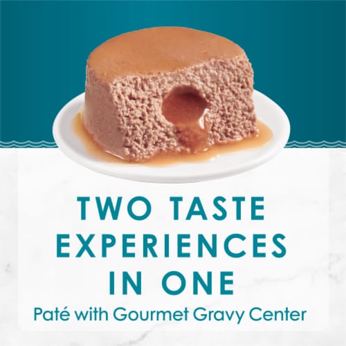 Purina Fancy Feast Savory Centers Wet Cat Food Pate with Tuna & a Gravy Center Perspective: top
