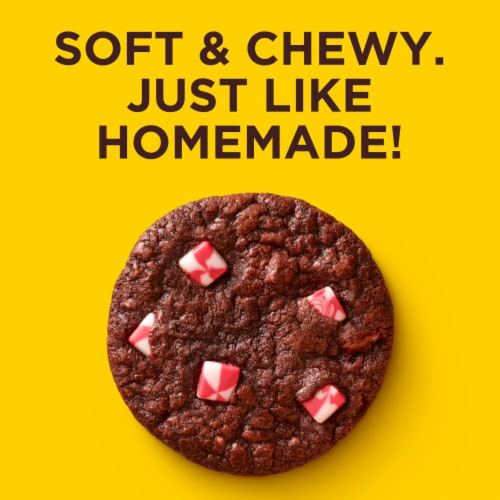 Nestle Toll House Peppermint Cocoa Cookie Dough Refrigerated Cookie Dough Perspective: top