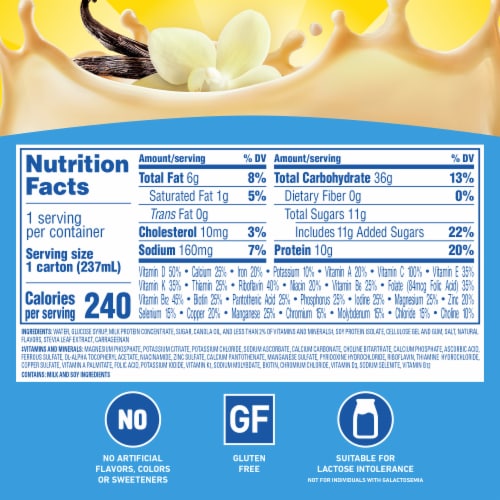 Carnation Breakfast Essentials Classic French Vanilla Nutritional Drink Perspective: top