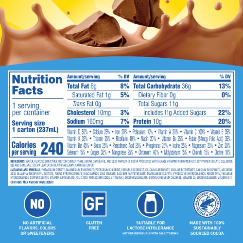 Carnation Breakfast Essentials® Rich Milk Chocolate Nutritional Drink Perspective: top
